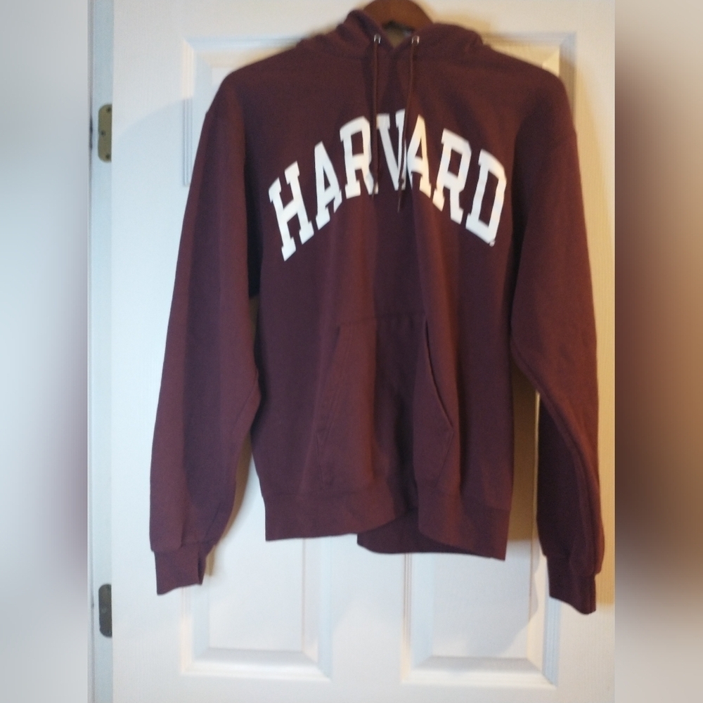 Champion Maroon Hoodie with White Lettering
